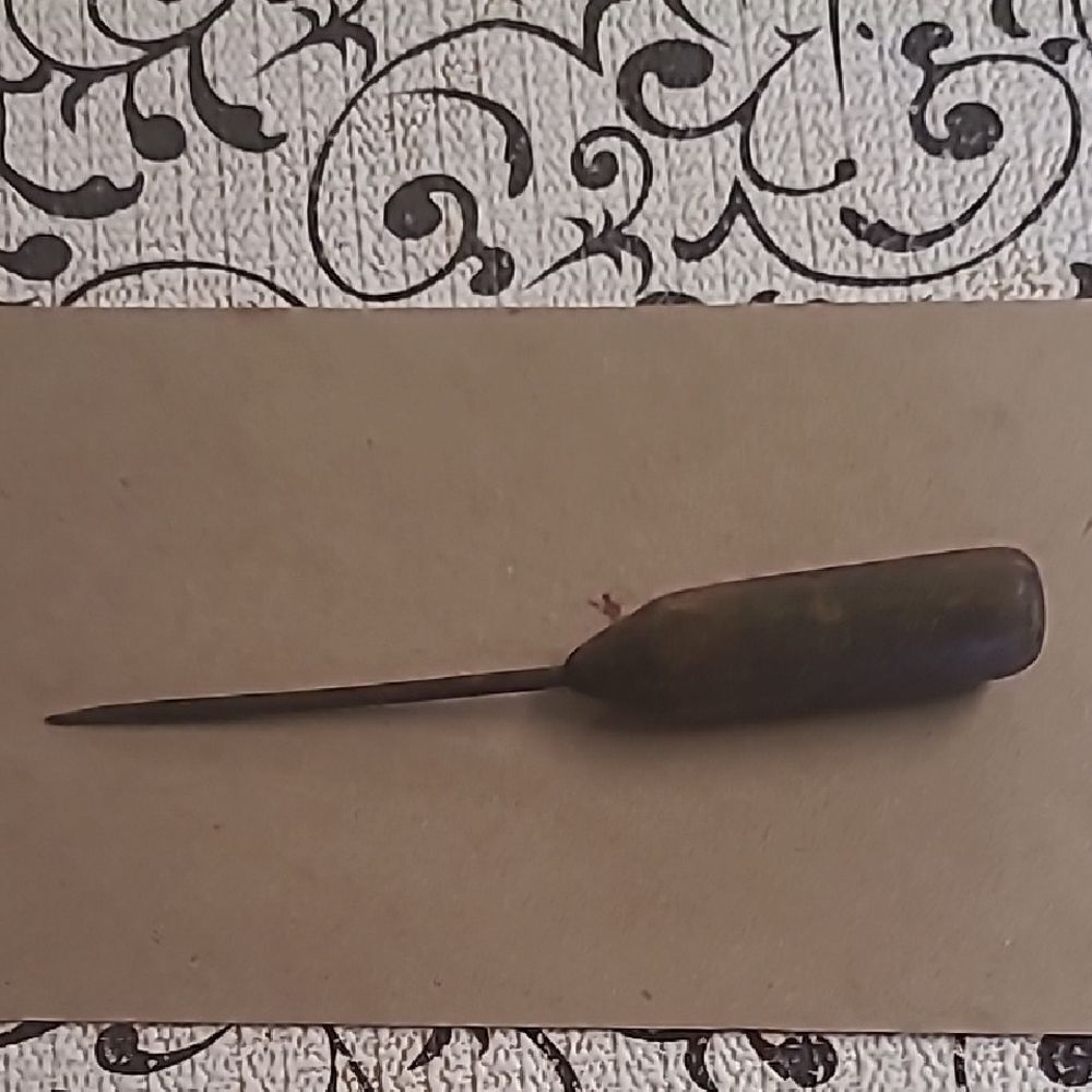 Antique  Wooden Handle Ice Pick
